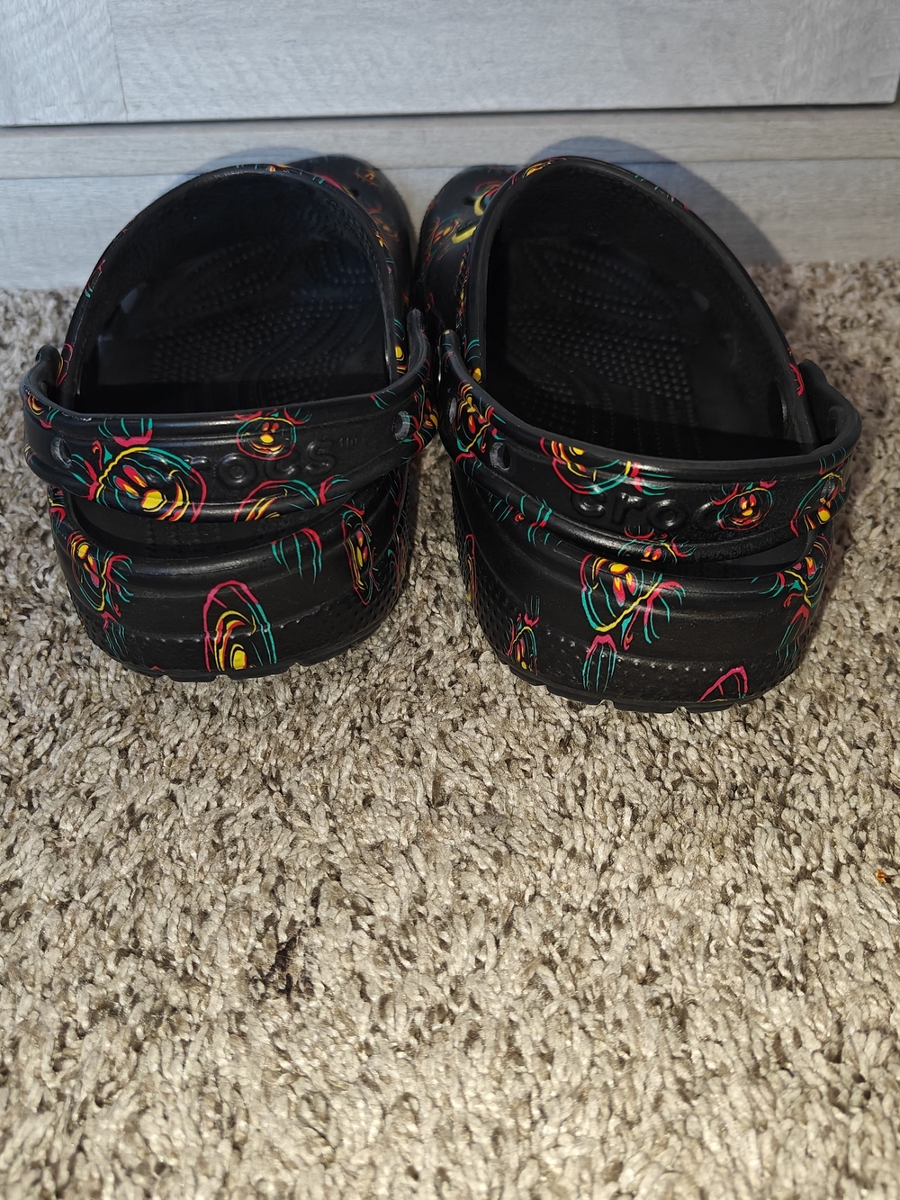 Disney Mickey Mouse Halloween Crocs, Glow-in-the-dark Jack-o'-lantern M6, W8 - Picture 4 of 6